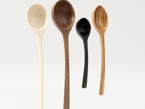 Wooden spoons 3D मॉडल