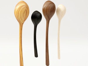 Wooden spoons 3D मॉडल
