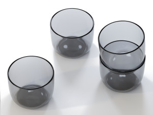 corky carafe and glass set 3D Model