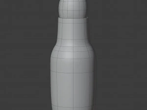 corky carafe and glass set 3D Model