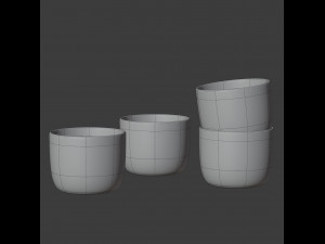 corky carafe and glass set 3D Model