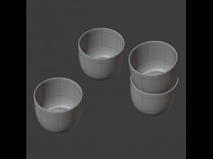 corky carafe and glass set 3D Model