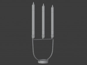 open candelabra Modelo 3D