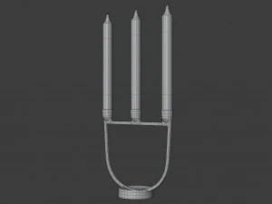 open candelabra 3D Model