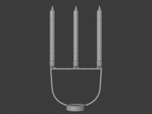 open candelabra Modelo 3D