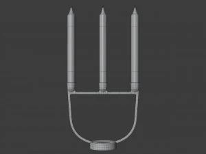 open candelabra 3D Model