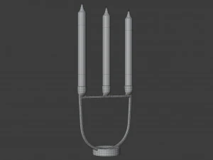 open candelabra 3D Model