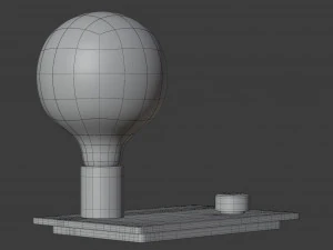 control table lamp 3D Model