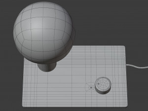 control table lamp 3D Model