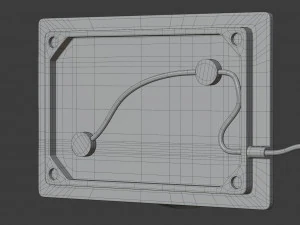 control table lamp 3D Model