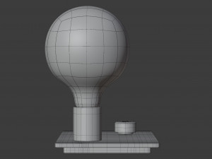 control table lamp 3D Model