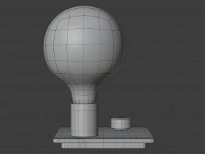control table lamp 3D Model
