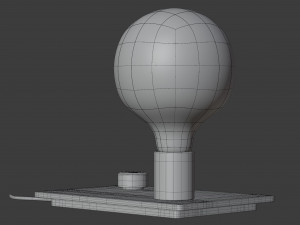 control table lamp 3D Model