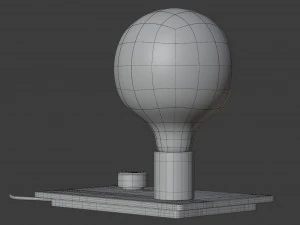 control table lamp 3D Model