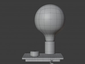 control table lamp 3D Model