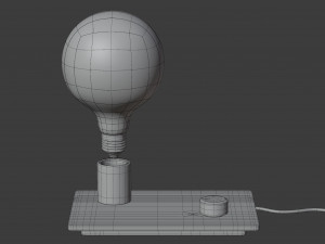 control table lamp 3D Model