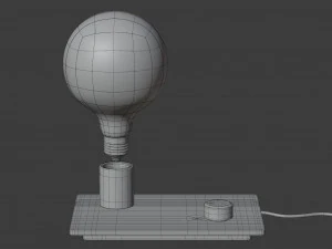 control table lamp 3D Model