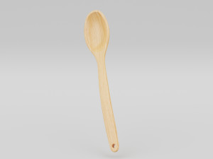 Wooden spoon Modelo 3D