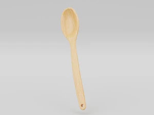 Colher de pau Modelo 3D