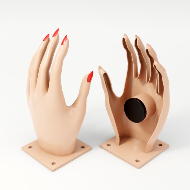 hand shaped soap dish 3D 모델 .c4d .max .obj .3ds .fbx .stl .blend 