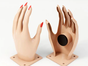 saboneteira em formato de m&atilde;o Modelo 3D