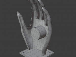 hand shaped soap dish 3D 모델