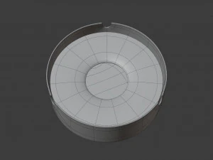 metal ashtray 3D Model