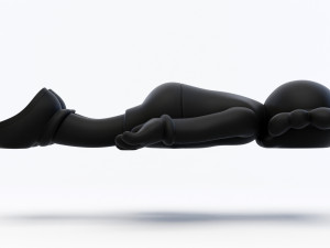 kaws face down companion Modèle 3D