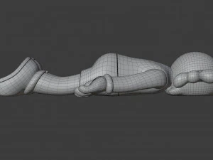 kaws face down companion 3D Model