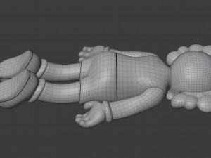 kaws face down companion Modèle 3D