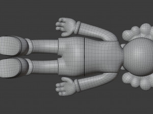 kaws face down companion Modèle 3D
