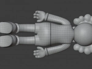 kaws face down companion 3D Model