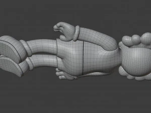 kaws face down companion 3D Model