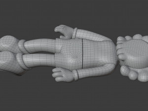 kaws face down companion Modèle 3D