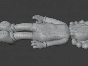 kaws face down companion 3D Model