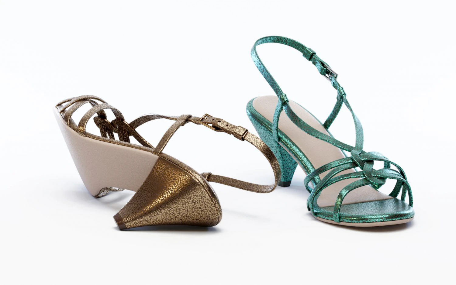 piton desenli sandalet 3D Model .c4d .max .obj .3ds .fbx .stl .blend 