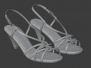 python print sandal 3D-Modell
