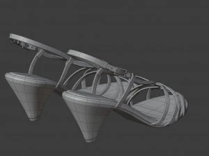 piton desenli sandalet 3D Model