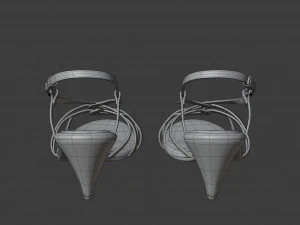 piton desenli sandalet 3D Model