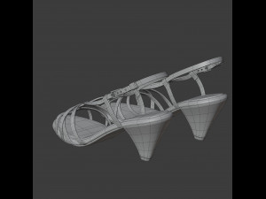 python print sandal 3D-Modell