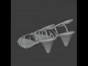 piton desenli sandalet 3D Model