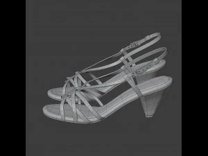 piton desenli sandalet 3D Model