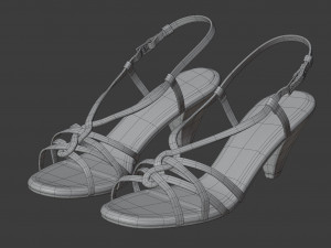 python print sandal 3D-Modell