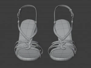 piton desenli sandalet 3D Model