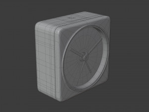 off-white braun bc0 clock 3D Model