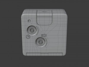 off-white braun bc0 clock 3D Model