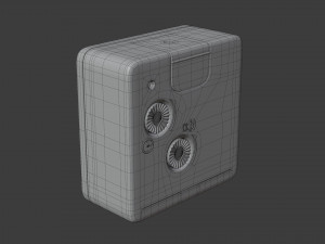 off-white braun bc0 clock 3D Model