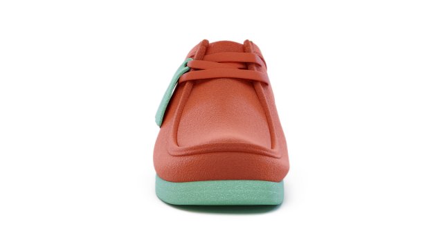 clarks originals wallabee coral combination 3D in