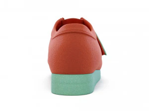clarks originals wallabee coral combination 3D Model