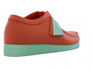 clarks originals wallabee coral combination Model 3D